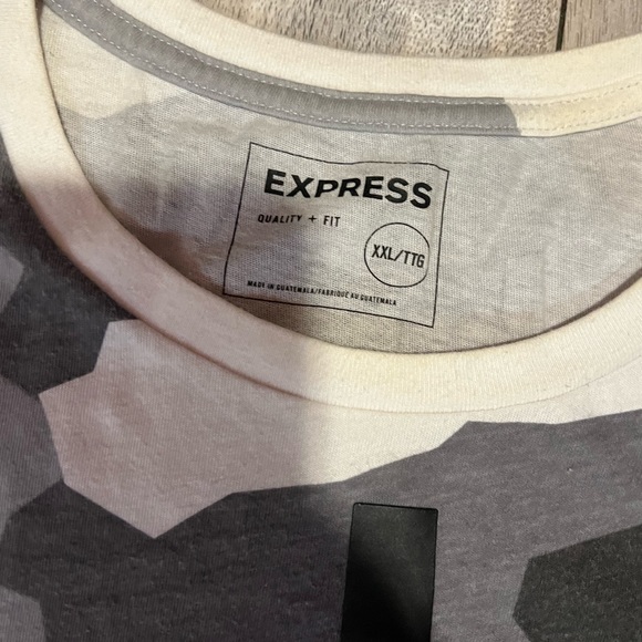 EXPRESS GRAY CAMO SHIRT - Picture 3 of 6